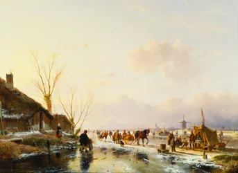 Patineurs près d