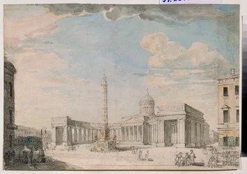 La cathédrale Notre-Dame-de-Kazan à Saint-Pétersbourg