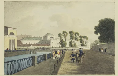 La maison Apraksin sur la rivière Fontanka, 1821-1822