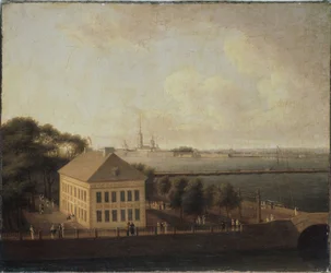 Vue de la Neva et du palais d