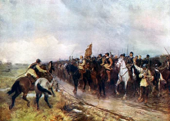 Oliver Cromwell et ses troupes à Dunbar chantant le 118e Psaume, 1926