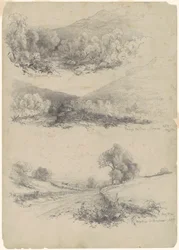 Clove Road, Catskills; À travers le Clove—Catskills; et Sur la route de Bracketts [recto]