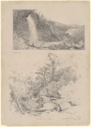 Chute de Kaatskill; et Dans le Clove de Kaatskill