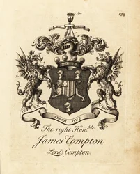 Blason du très honorable James Compton, Lord Compton, 5e comte de Northampton
