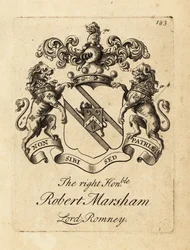 Blason du très honorable Robert Marsham, Lord Romney