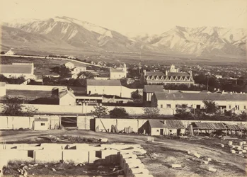 Planche 45. Salt Lake City, vue du haut du Tabernacle, 1869 (photo)