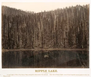 Ripple Lake, White Pine Cañon, Utah, from the Great West Illustrated In a Series of Photographic Views across the Continent Taken along the Line of the Union Pacific Railroad, West from Omaha, Nebraska, by A. J. Russell. Volume I