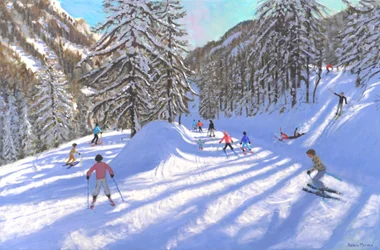 Noël à Tignes, France, 2022 (huile sur toile)