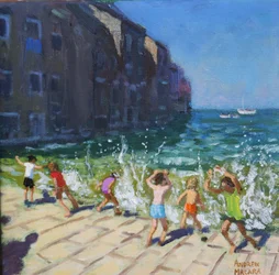 Front de mer, Rovinj, Croatie