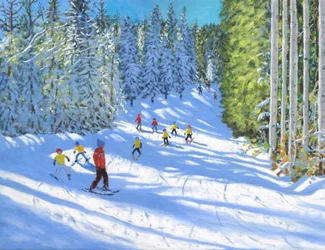 Leçon de ski, Samoëns, France