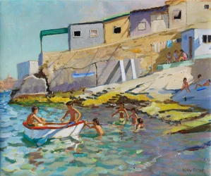 Le bateau à rames, Valetta, Malte, 2015