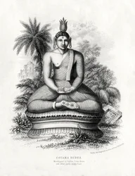 Cotoma Bouddha, vénéré à Ceylan, Siam, Chine, 19e siècle