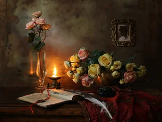 Nature morte à la lueur d