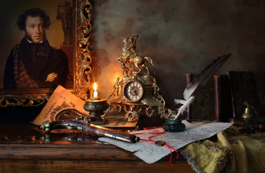 Bureau littéraire à la lueur des bougies