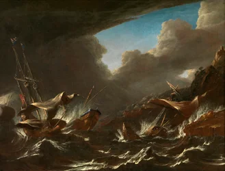 Tempête en mer