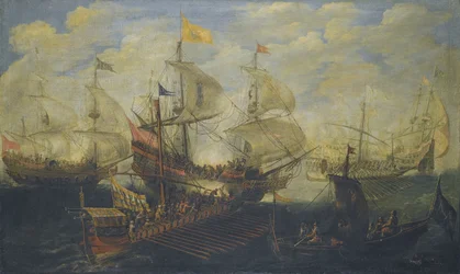 La bataille de Lépante le 7 octobre 1571