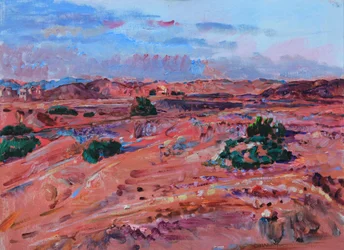 Horizon du désert rouge