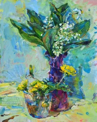 Vases à fleurs de printemps