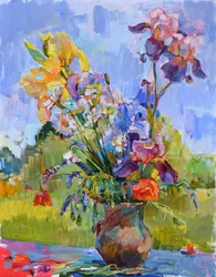 Des iris aux couleurs éclatantes