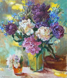 Bouquet de pivoines éclatantes