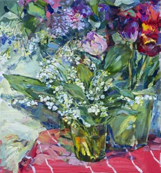 Fleurs printanières éclatantes
