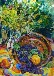 Nature morte éclatante : la récolte
