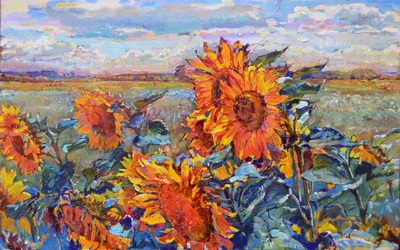 Champ de tournesols vibrant