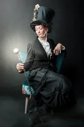 Portrait steampunk élégant