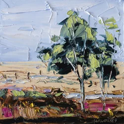 Impasto : Arbres de campagne