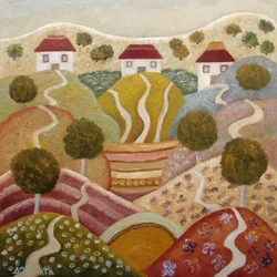 Charmant village à flanc de colline