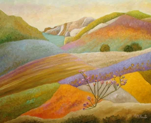 Des collines vallonnées aux couleurs chatoyantes