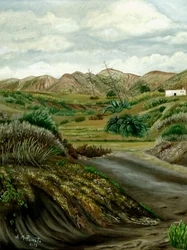 Une vallée désertique paisible