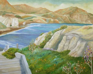 Sentier des falaises en bord de mer