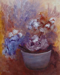 Pivoines violettes pâles