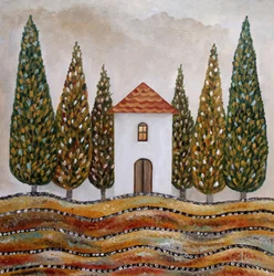 Maison en cyprès de Toscane