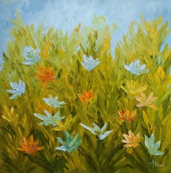 Fleurs de prairie aux couleurs éclatantes