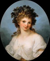 Autoportrait en Bacchante, avant 1786