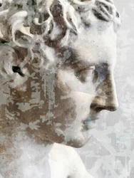 Profil en marbre patiné