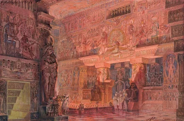 Décor de scène pour l