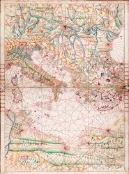 Carte de la Méditerranée centrale