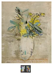 Branches avec fleurs dans un vase
