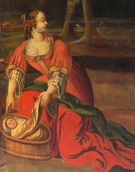Paravent à quatre volets double face, vers 1700