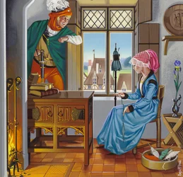Maison allemande de la fin du XVe siècle (gouache sur papier)