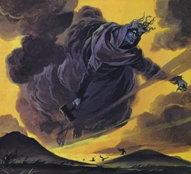 The Cailleach-Bheur (colour litho)