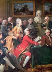 Une soirée chez Madame Geoffrin (détail)