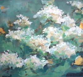 Fleurs du jardin blanc
