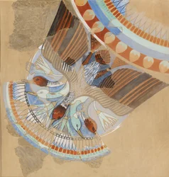 Copie de peinture murale, une maison, Amarna, guirlande d