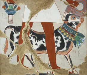 Copie de peinture murale de la tombe privée 226 de Heqareshu, Thèbes I, 1, 327, 20e siècle