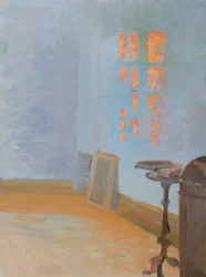 Soleil du soir dans le bureau de l