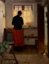 La servante dans la cuisine